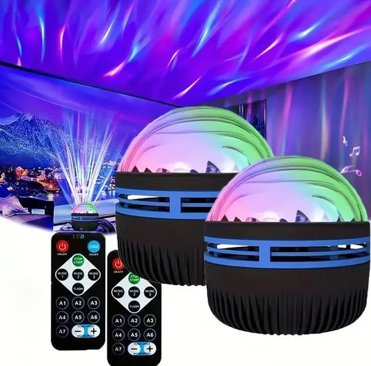 🌌 Proyector LED Galaxia + Aurora Boreal con Control Remoto