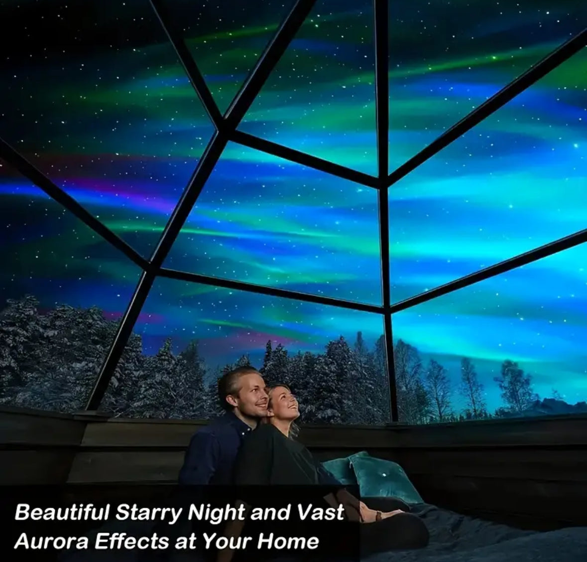 🌌 Proyector LED Galaxia + Aurora Boreal con Control Remoto
