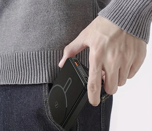 Tesoro de Carga Inalámbrica de 20000mAh – Power Bank Magnético Portátil con Carga Rápida y Cable USB-C Incorporado
