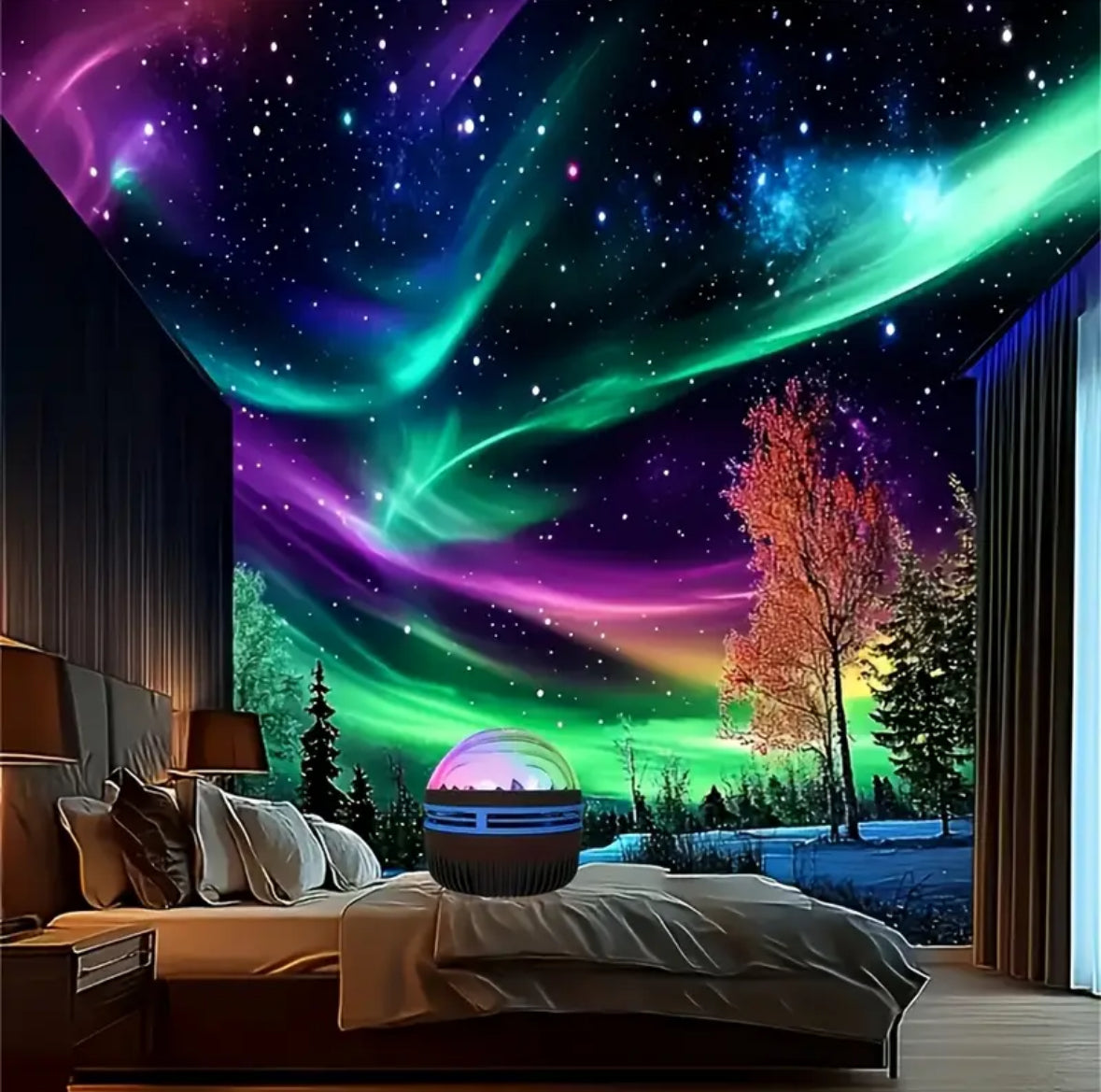 🌌 Proyector LED Galaxia + Aurora Boreal con Control Remoto
