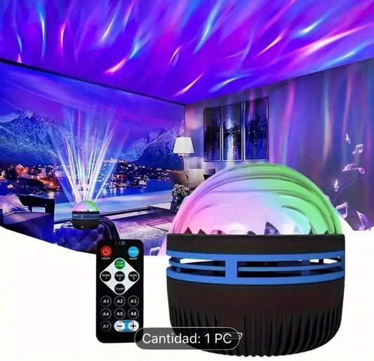 🌌 Proyector LED Galaxia + Aurora Boreal con Control Remoto