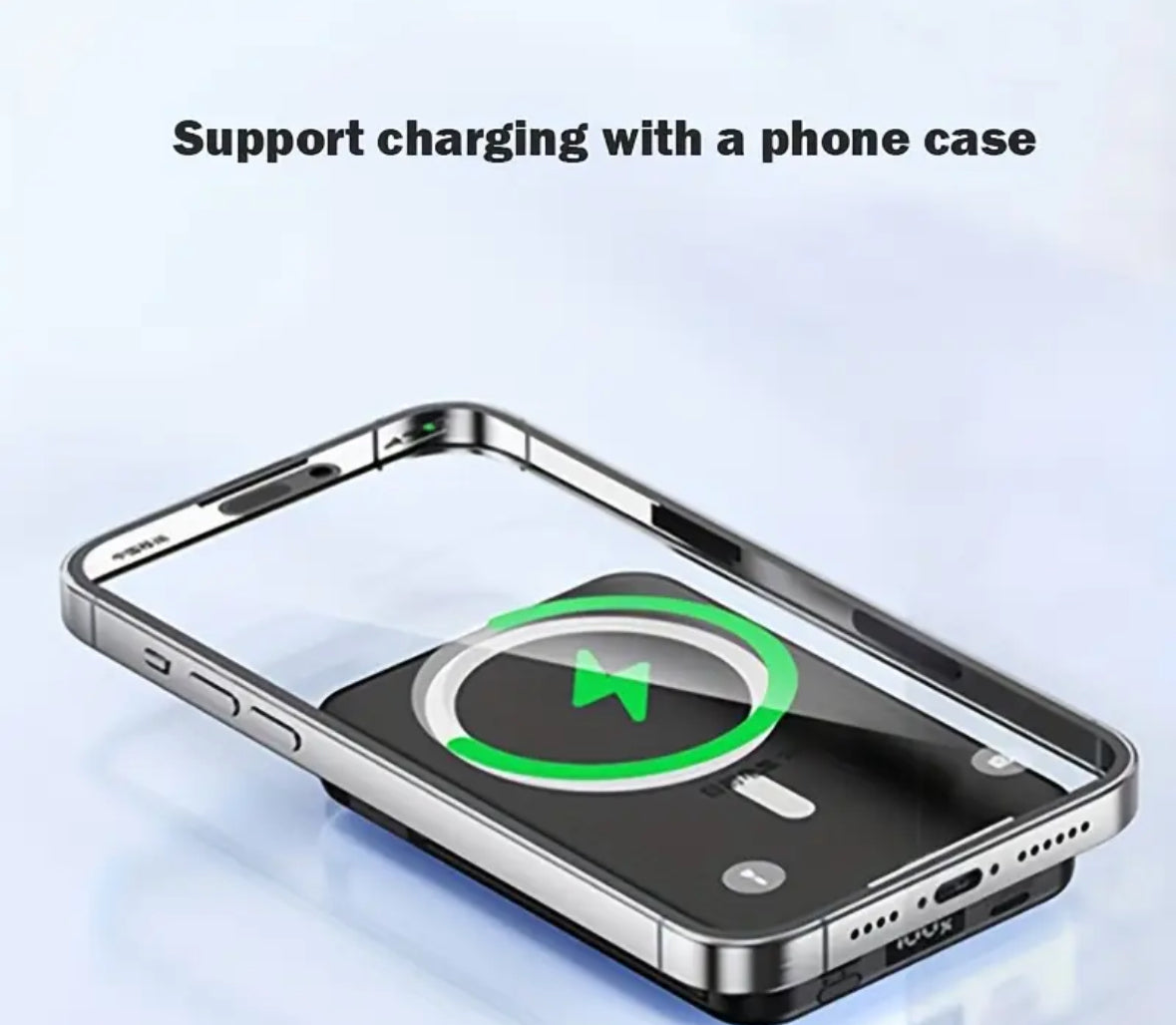 Tesoro de Carga Inalámbrica de 20000mAh – Power Bank Magnético Portátil con Carga Rápida y Cable USB-C Incorporado