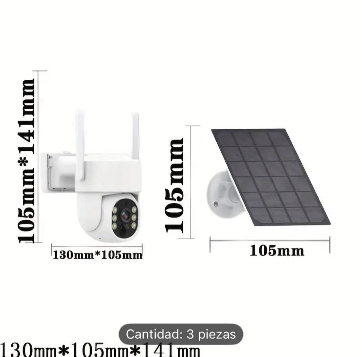 🔥 Set de 3 Cámaras de Seguridad Solar 4MP PTZ - Inalámbricas con Visión Nocturna 🌙