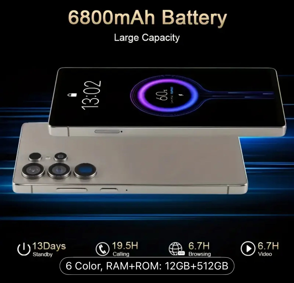 Teléfono S25 Ultra 5G Desbloqueado 12GB RAM 512GB