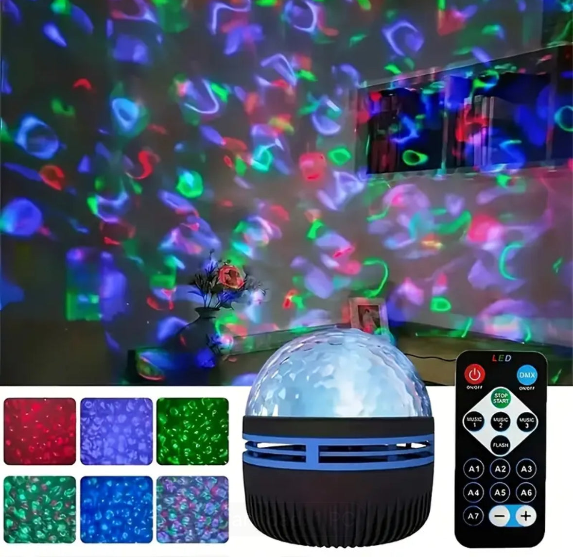 🌌 Proyector LED Galaxia + Aurora Boreal con Control Remoto