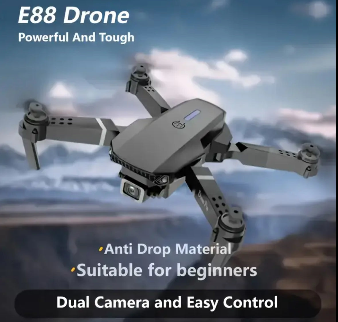 Drone E98 con cámara HD + 2 baterías 🔋, 🚁+📷