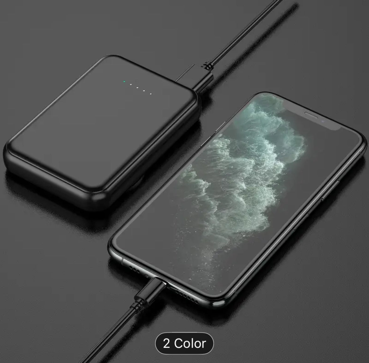 Tesoro de Carga Inalámbrica de 20000mAh – Power Bank Magnético Portátil con Carga Rápida y Cable USB-C Incorporado